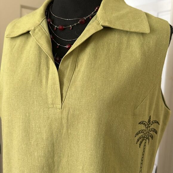 🦋PLAZA SOUTH VINTAGE Slip On 1940’S Embroidered Shirt Dress lined Size 8 - Picture 2 of 8